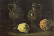 Vincent Van Gogh Still life with Two Jars and Two Pumpkins (nn04) Spain oil painting reproduction